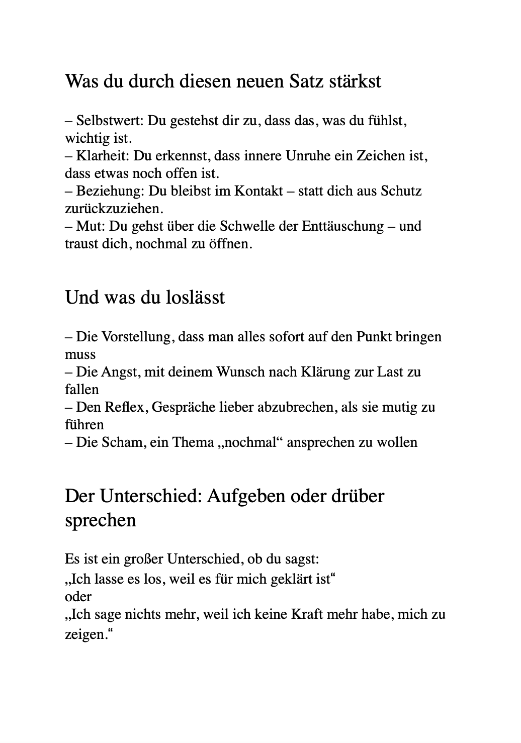40 SÄTZE, DIE DEIN LEBEN VERÄNDERN - Grenzen setzen, souverän kommunizieren.