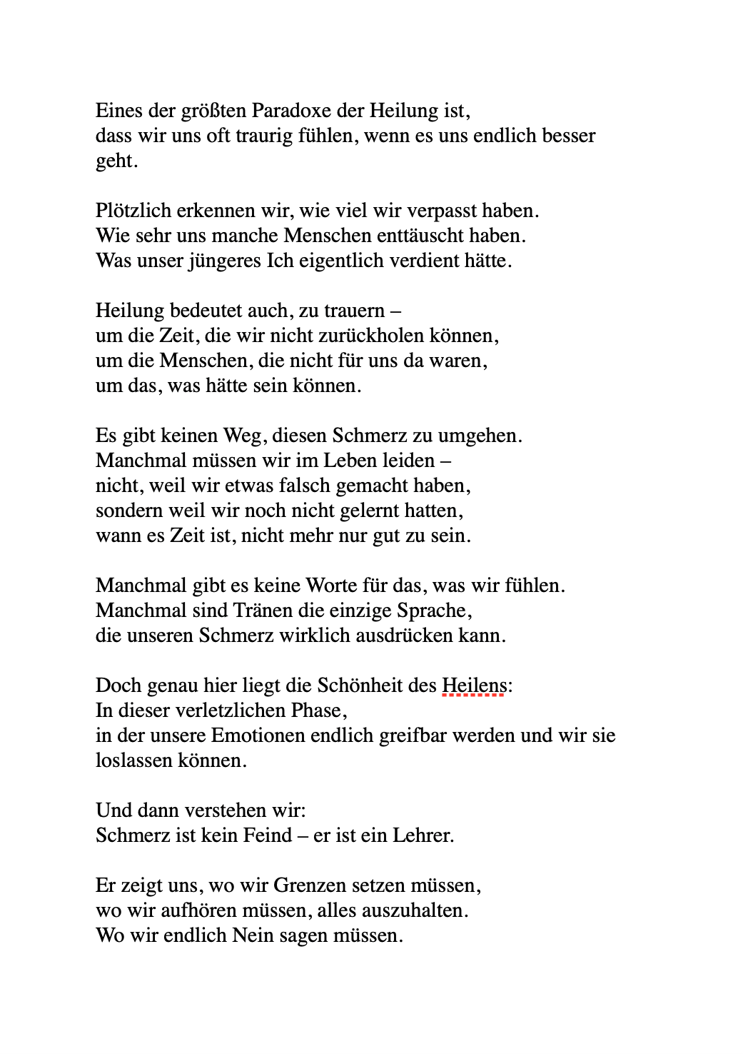 KOMM HEIM ZU DIR - Worte, um zu Heilen, Loszulassen und zu sich selbst zurück zu finden.