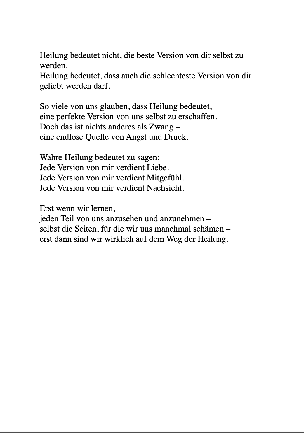 KOMM HEIM ZU DIR - Worte, um zu Heilen, Loszulassen und zu sich selbst zurück zu finden.