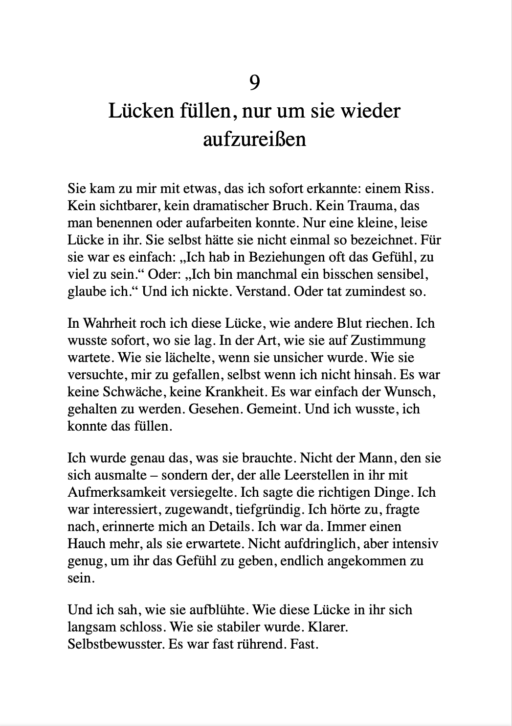 GESTÄNDNISSE EINES NARZISSTEN - Wie ich sie lieben ließ, nur um sie zu brechen.