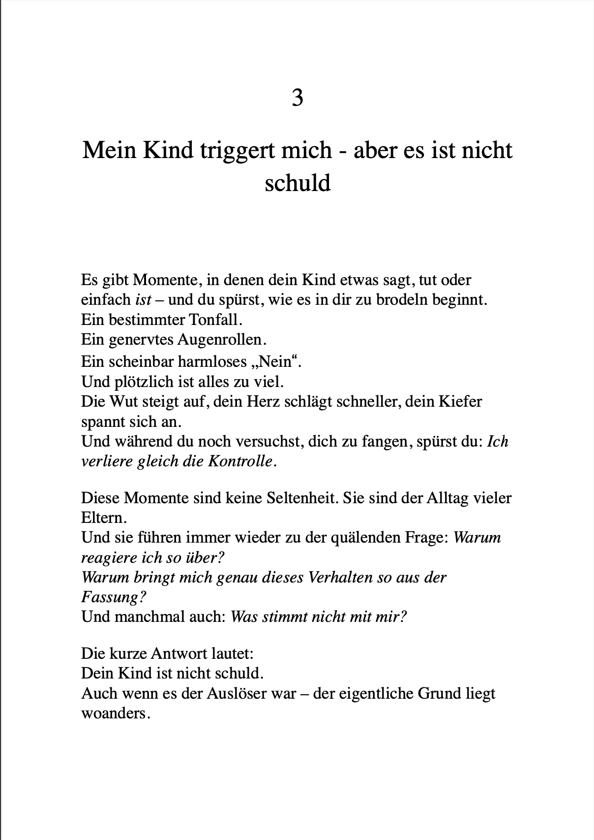 ERZIEHEN OHNE SCHREIEN - Wie du mit Stress, Wut und Schuldgefühlen umgehst – ohne dein Kind zu verletzen.