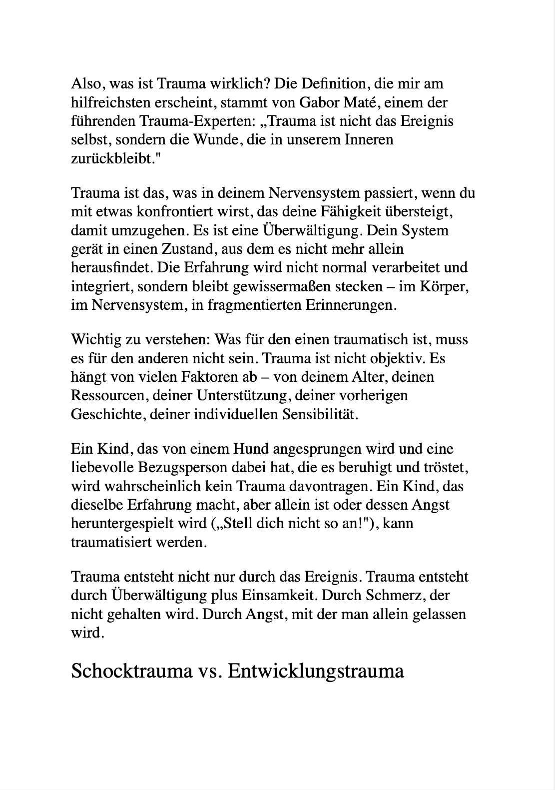 WIE FRÜHKINDLICHE ERLEBNISSE UNSERE BEZIEHUNGEN FORMEN - Bindung und Trauma