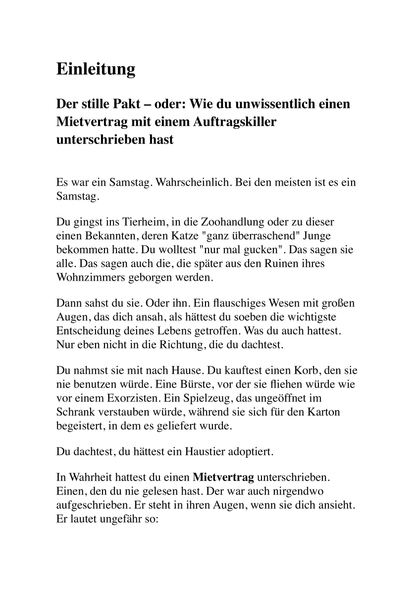 50 WEGE, WIE DEINE KATZE VERSUCHT, DICH UMZUBRINGEN - Das Überlebenshandbuch für Katzenbesitzer