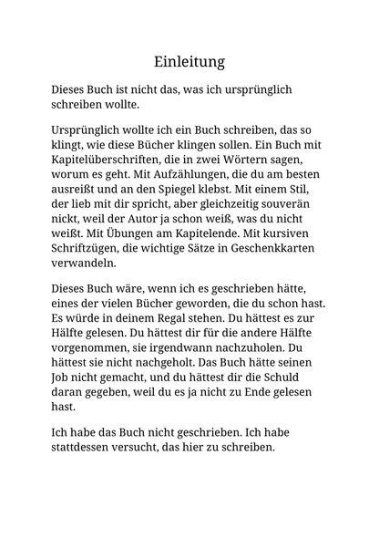 ICH WÜRDE JA GERNE, ABER MEIN VERDAMMTER KOPF LÄSST MICH NICHT