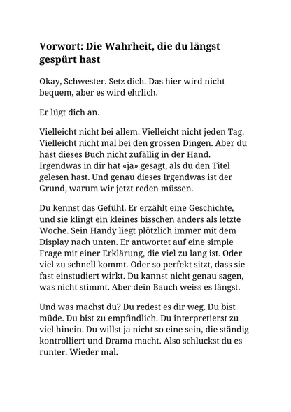 ER LÜGT DICH AN, SCHWESTER - Wie du seine Spielchen durchschaust, emotionale Manipulation erkennst und dich nie wieder täuschen lässt.