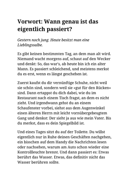 WARUM HÄNGEN MEINE EIER IM TOILETTENWASSER - Und andere Fragen auf die ältere Männer Antworten brauchen