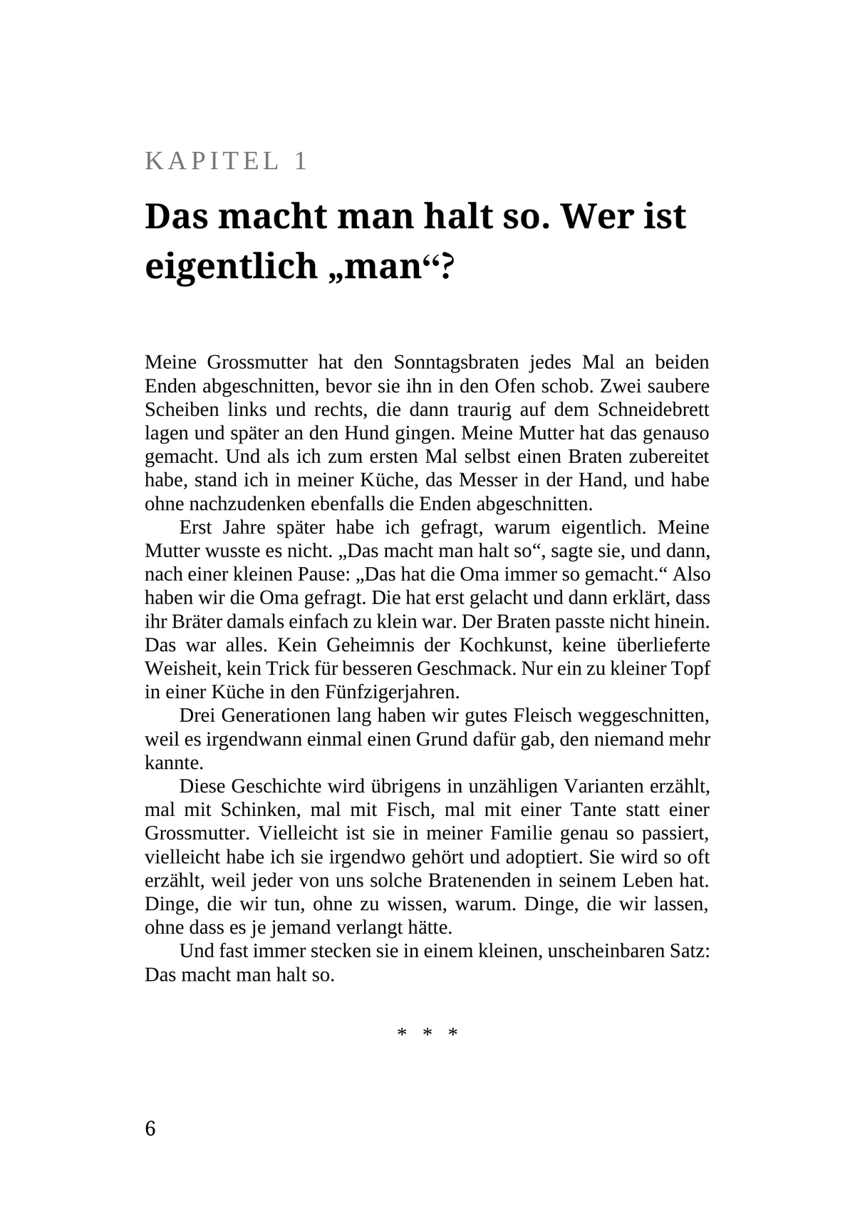 ICH LASS MIR DOCH NICHT VERBIETEN, WAS MIR KEINER ERLAUBT HAT