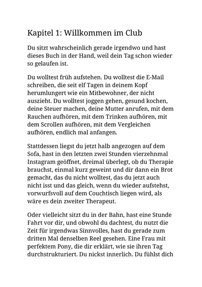 ICH WÜRDE JA GERNE, ABER MEIN VERDAMMTER KOPF LÄSST MICH NICHT