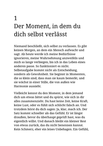 WER SICH SELBST VERLÄSST, WIRD VERLASSEN