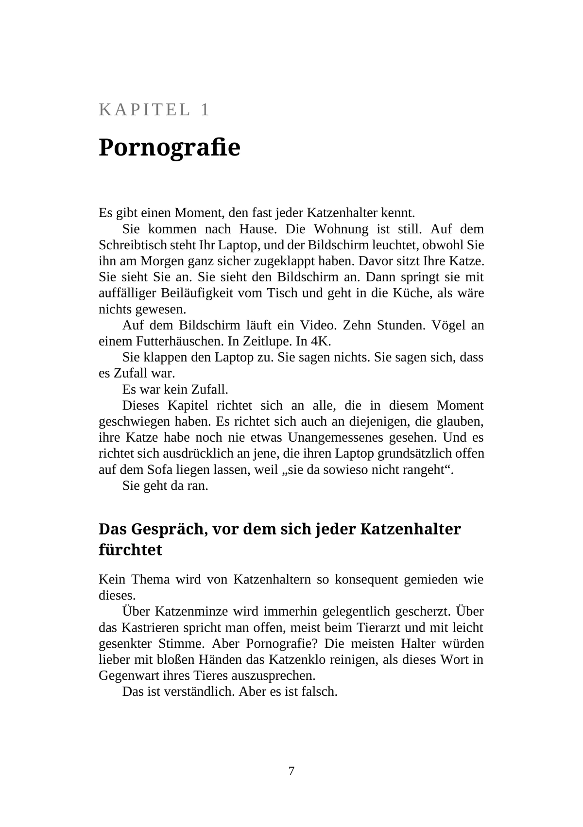 WIE SIE MIT IHRER KATZE ÜBER PORNOGRAFIE SPRECHEN -  Enthaltsamkeit, Drogen, Satanismus und andere Gefahren für ihre neun Leben