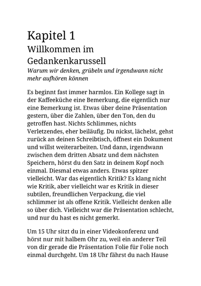 MEIN GEDANKENKARUSSELL HAT HEUTE URLAUB - Wie du aus dem Gedankenchaos aussteigst und wieder mehr Ruhe, Klarheit und Lebensfreude findest