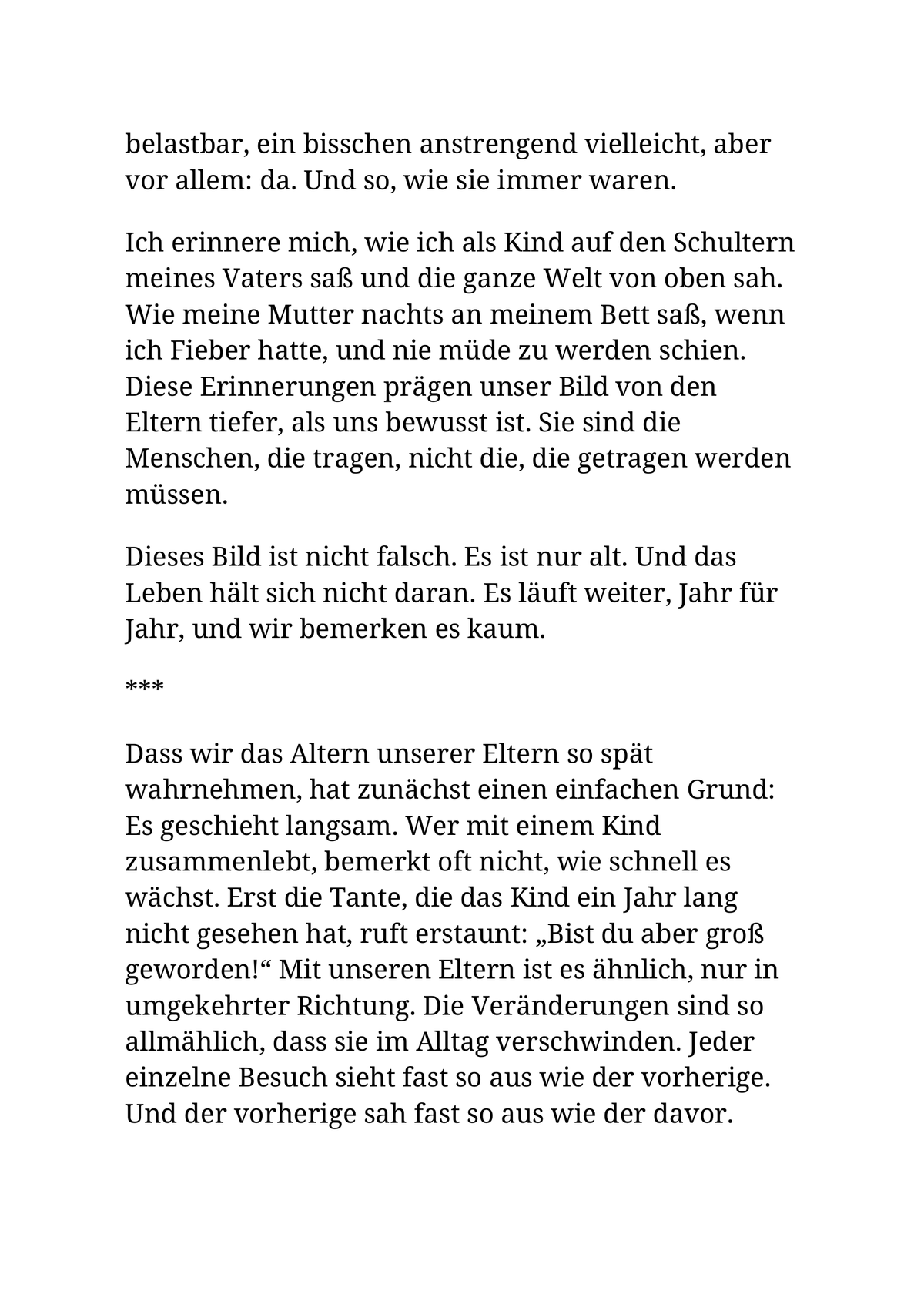 MEINE ELTERN WERDEN ALT UND ICH KANN NICHTS DAGEGEN TUN