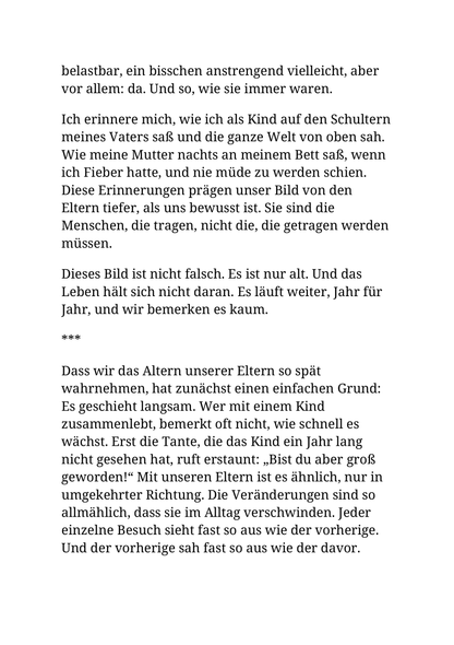 MEINE ELTERN WERDEN ALT UND ICH KANN NICHTS DAGEGEN TUN