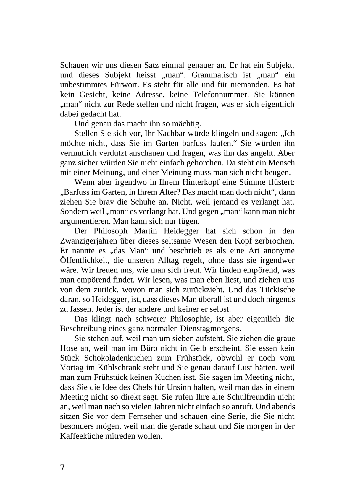 ICH LASS MIR DOCH NICHT VERBIETEN, WAS MIR KEINER ERLAUBT HAT
