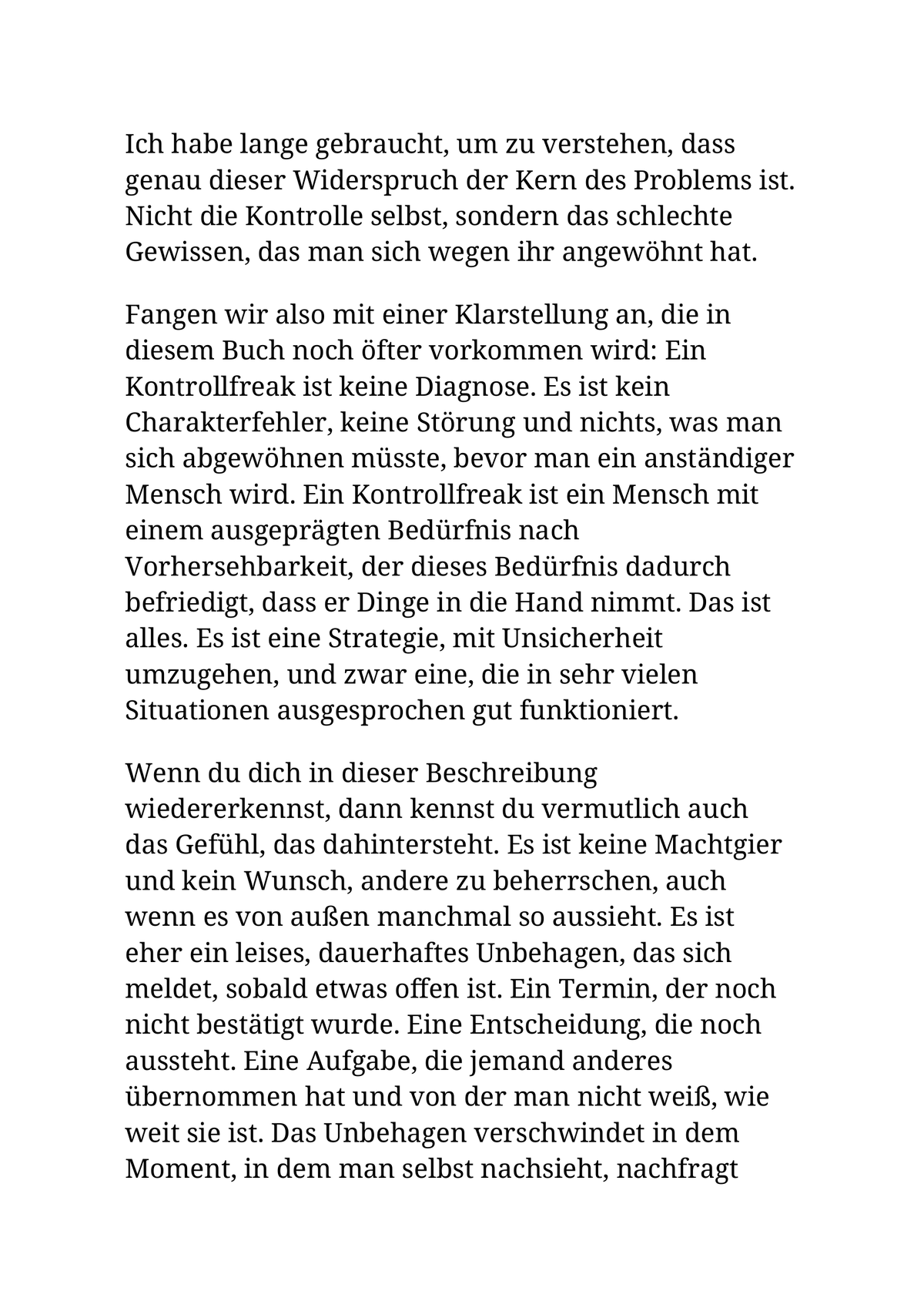AUSGEGLICHENER KONTROLLFREAK - Kontrolliere nicht weniger. Kontrolliere das Richtige