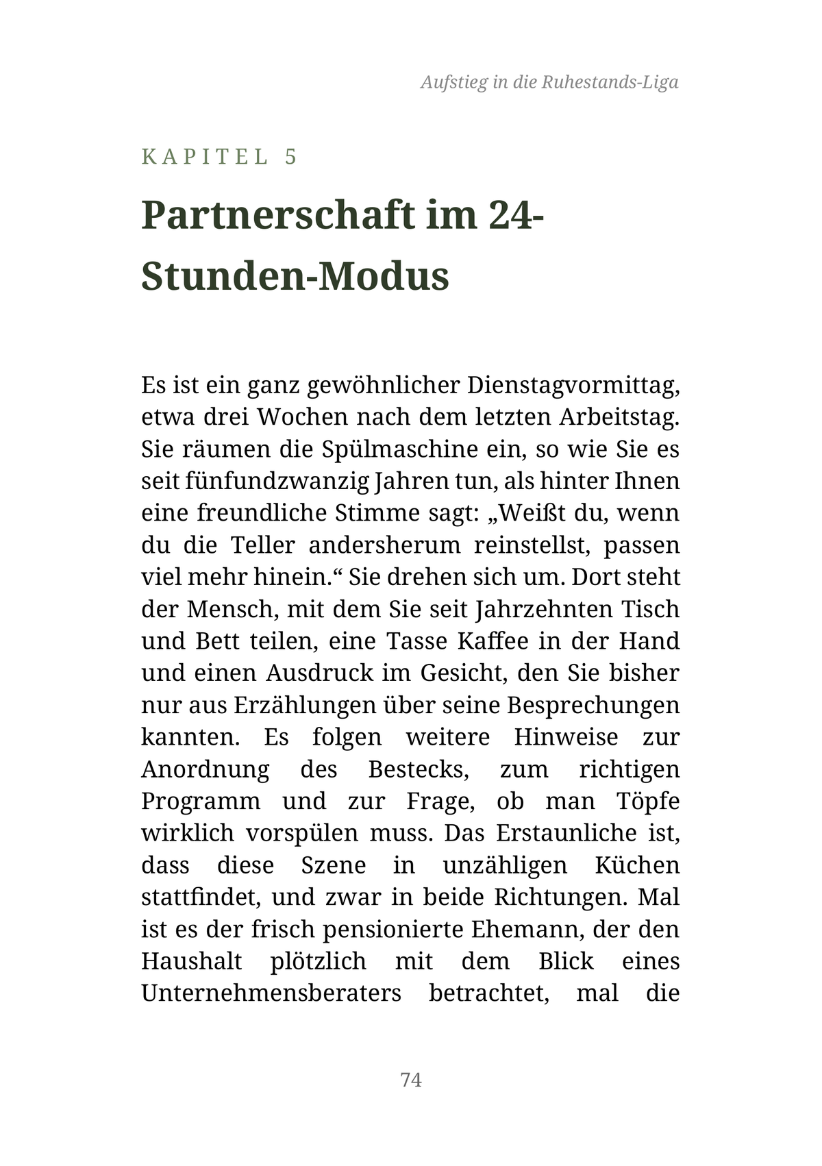 AUFSTIEG IN DIE RUHESTANDS-LIGA