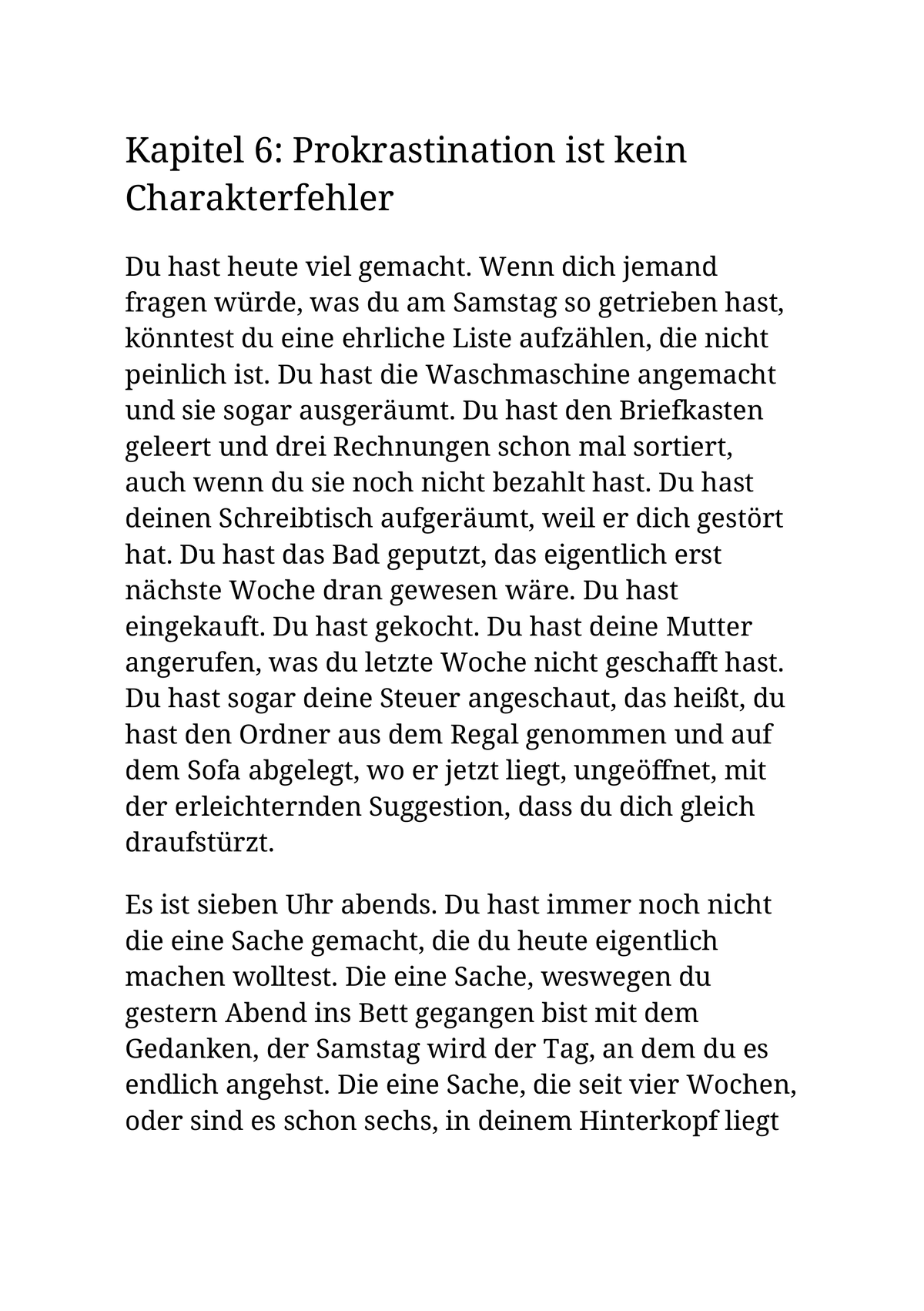 ICH WÜRDE JA GERNE, ABER MEIN VERDAMMTER KOPF LÄSST MICH NICHT