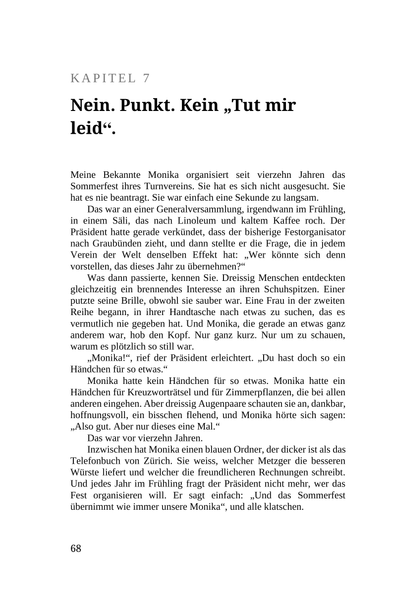 ICH LASS MIR DOCH NICHT VERBIETEN, WAS MIR KEINER ERLAUBT HAT