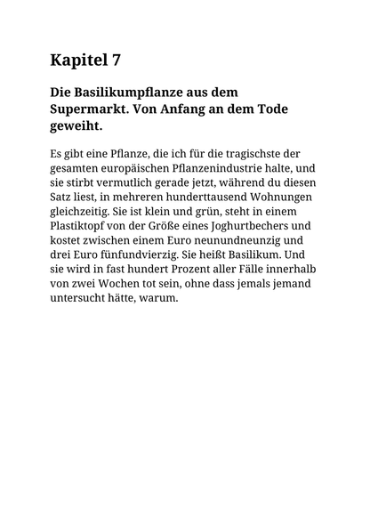 BITTE STIRB NICHT - Hilfe für chronische Pflanzenkiller