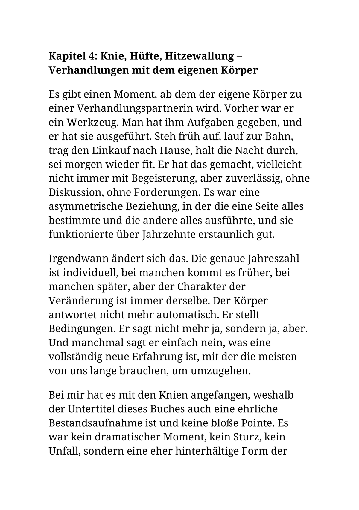 DIE ZWEITE LEBENSHÄLFTE GEHÖRT MIR (WENN DIE KNIE MITMACHEN)