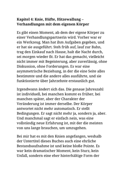 DIE ZWEITE LEBENSHÄLFTE GEHÖRT MIR (WENN DIE KNIE MITMACHEN)