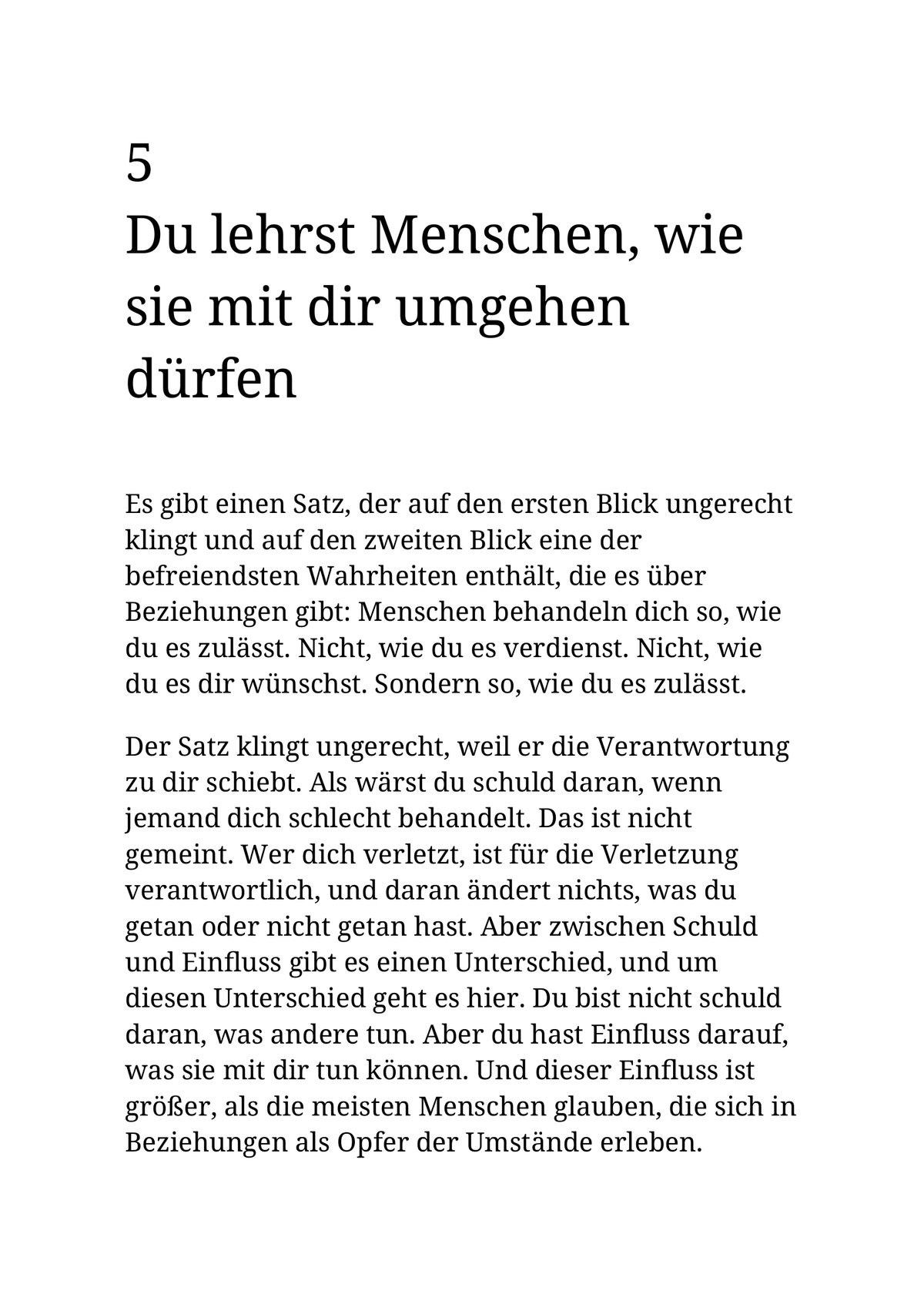 WER SICH SELBST VERLÄSST, WIRD VERLASSEN