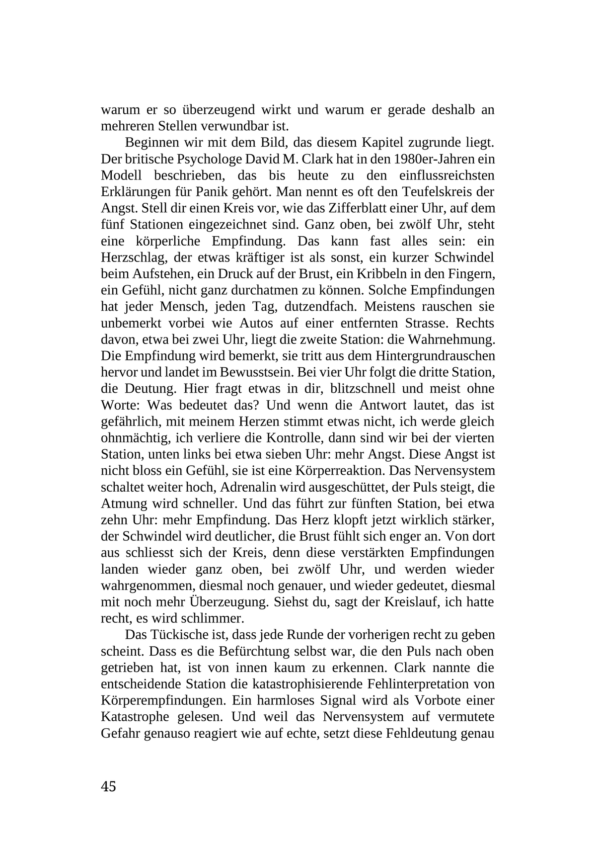 DIE ANGST SITZT IM KÖRPER, NICHT IM KOPF