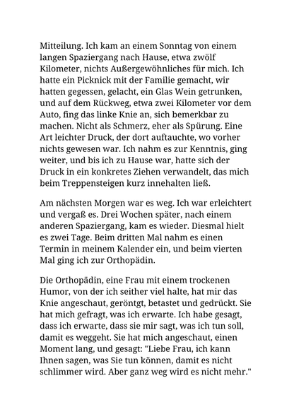 DIE ZWEITE LEBENSHÄLFTE GEHÖRT MIR (WENN DIE KNIE MITMACHEN)