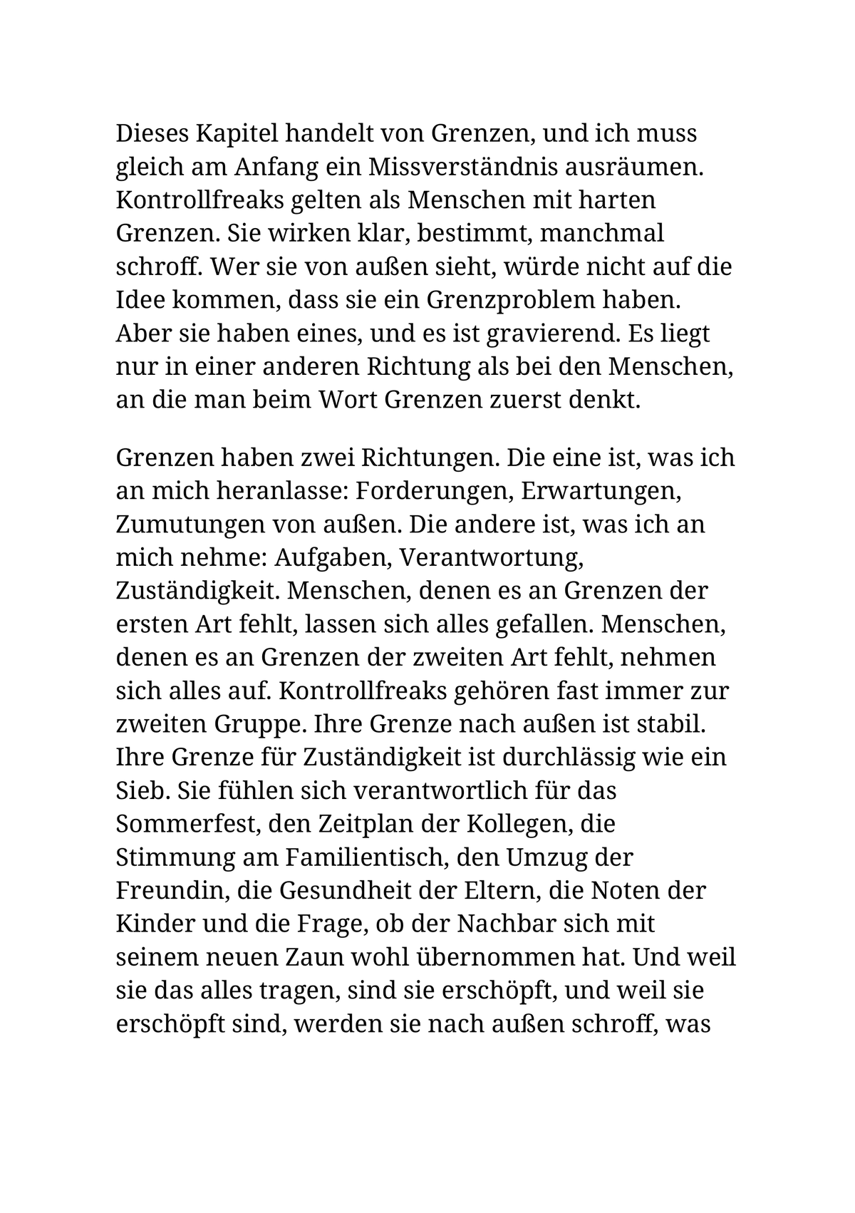 AUSGEGLICHENER KONTROLLFREAK - Kontrolliere nicht weniger. Kontrolliere das Richtige
