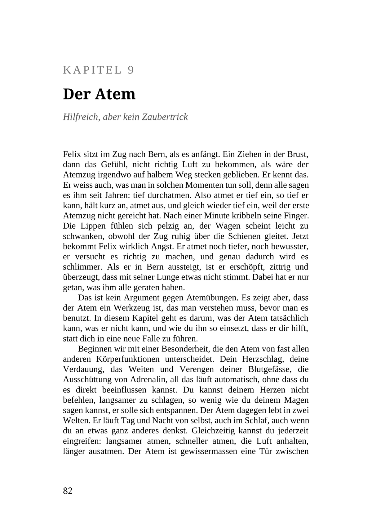 DIE ANGST SITZT IM KÖRPER, NICHT IM KOPF