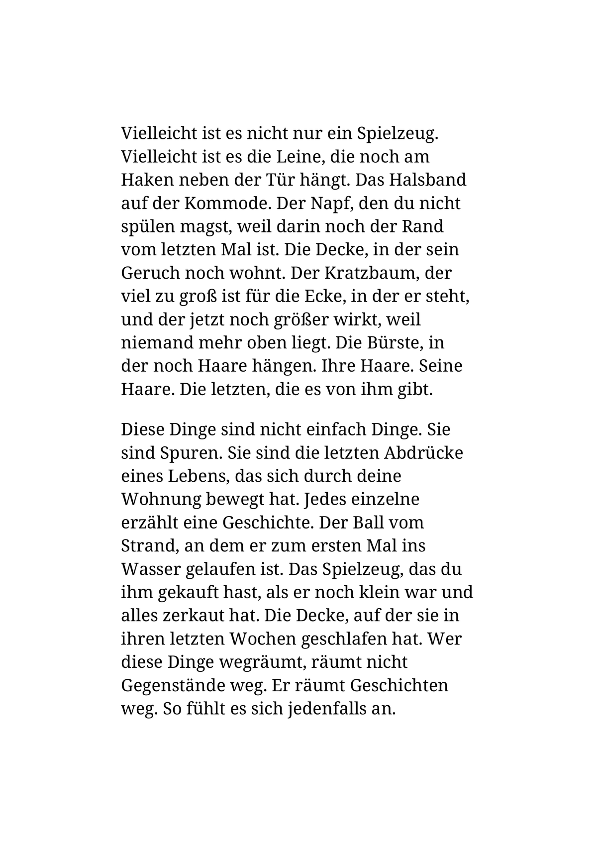 LIES DAS, WENN DIE PFOTEN DEN HIMMEL BERÜHREN