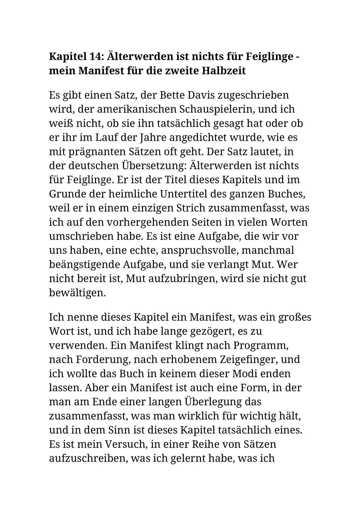 DIE ZWEITE LEBENSHÄLFTE GEHÖRT MIR (WENN DIE KNIE MITMACHEN)