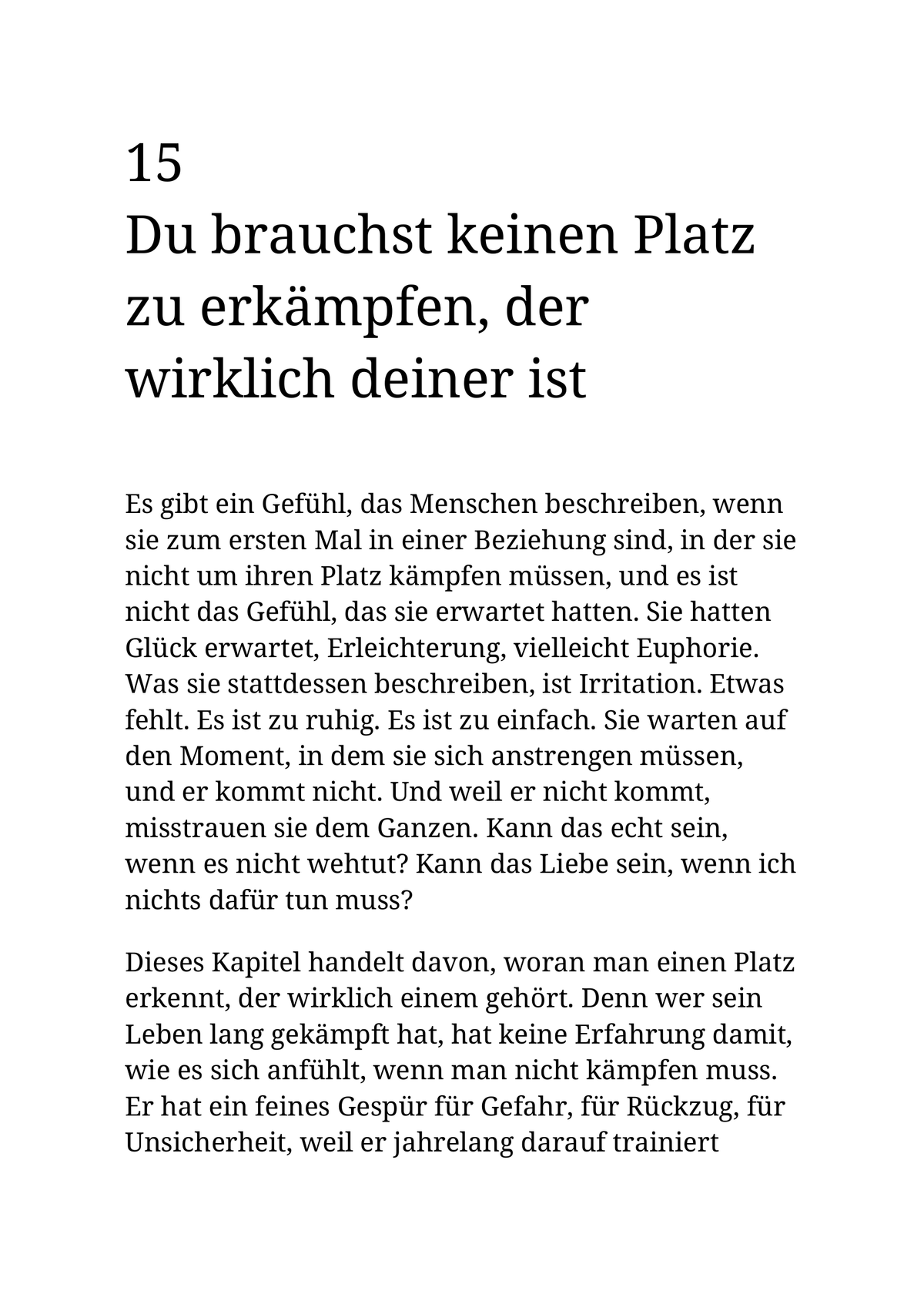 WER SICH SELBST VERLÄSST, WIRD VERLASSEN