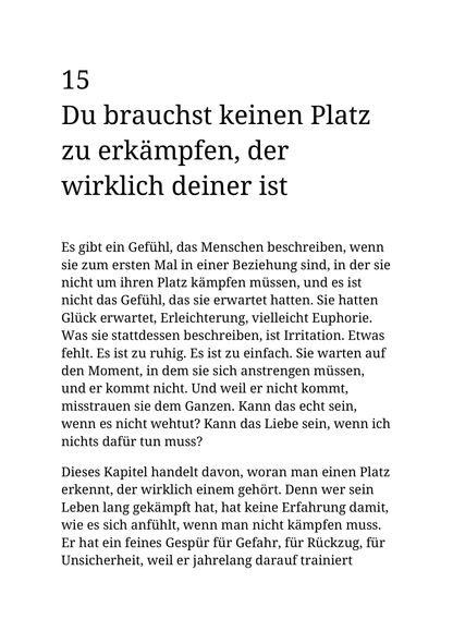WER SICH SELBST VERLÄSST, WIRD VERLASSEN
