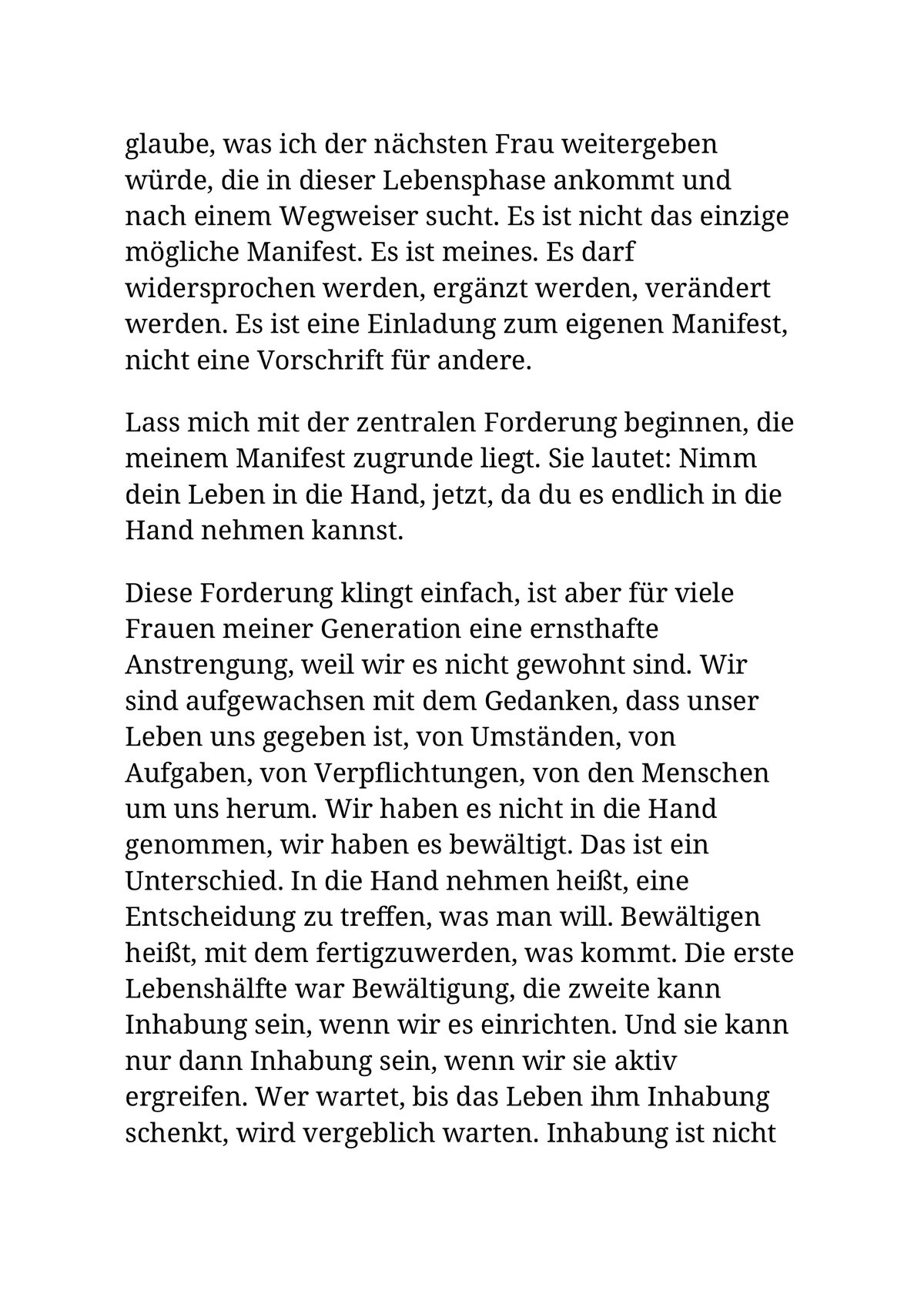 DIE ZWEITE LEBENSHÄLFTE GEHÖRT MIR (WENN DIE KNIE MITMACHEN)