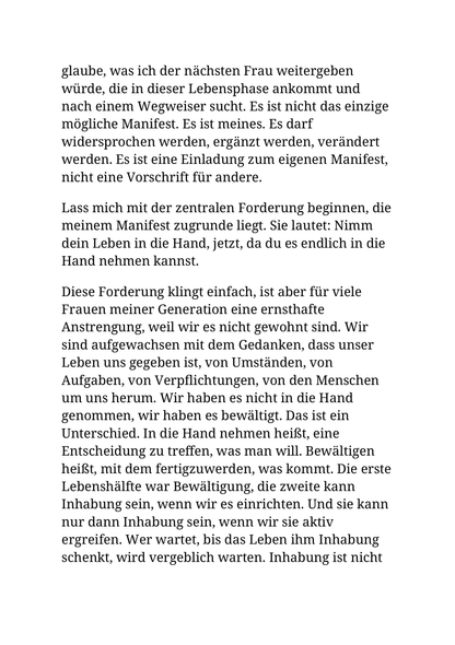 DIE ZWEITE LEBENSHÄLFTE GEHÖRT MIR (WENN DIE KNIE MITMACHEN)
