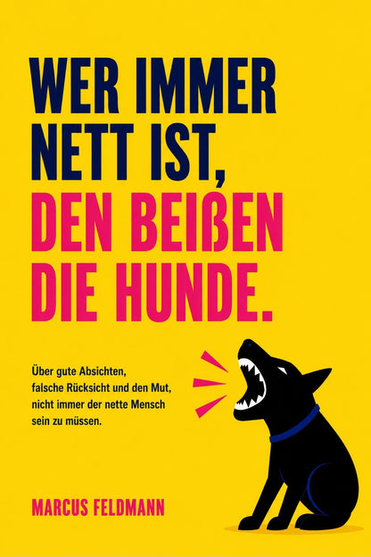 WER IMMER NETT IST, DEN BEIẞEN DIE HUNDE - Über gute Absichten, falsche Rücksicht und den Mut, nicht immer der nette Mensch sein zu müssen.