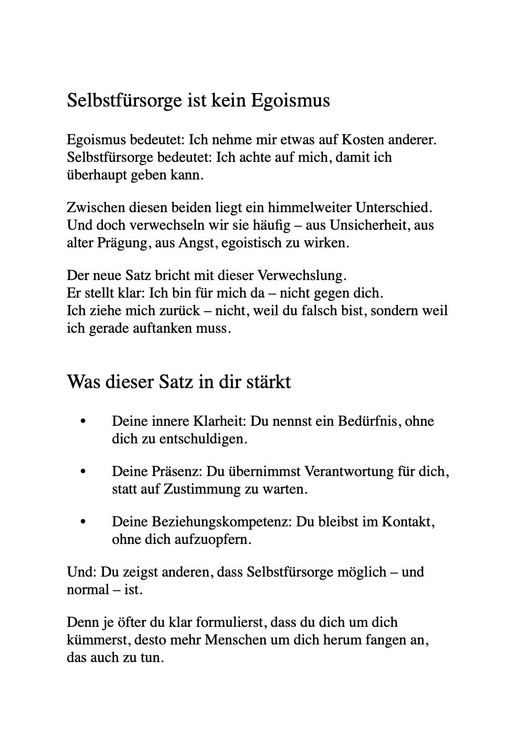 40 SÄTZE, DIE DEIN LEBEN VERÄNDERN - Grenzen setzen, souverän kommunizieren.