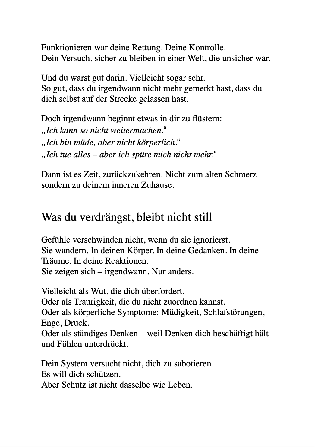 WENIGER DENKEN. MEHR LEBEN - Befreie dich vom Overthinking – und finde zurück zu Klarheit, Ruhe und Lebensfreude.