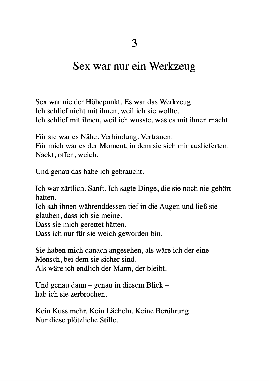 GESTÄNDNISSE EINES NARZISSTEN - Wie ich sie lieben ließ, nur um sie zu brechen.