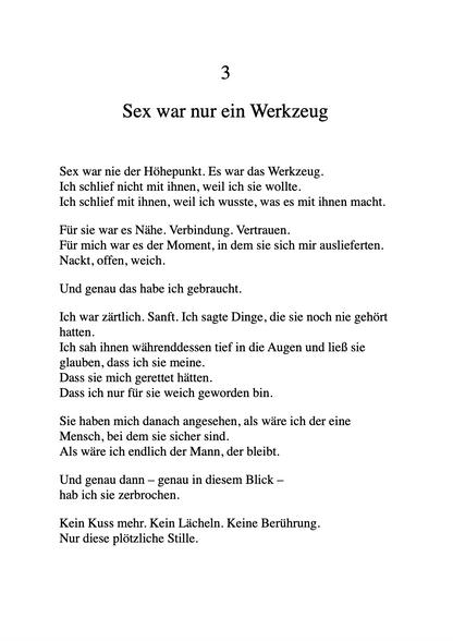 GESTÄNDNISSE EINES NARZISSTEN - Wie ich sie lieben ließ, nur um sie zu brechen.