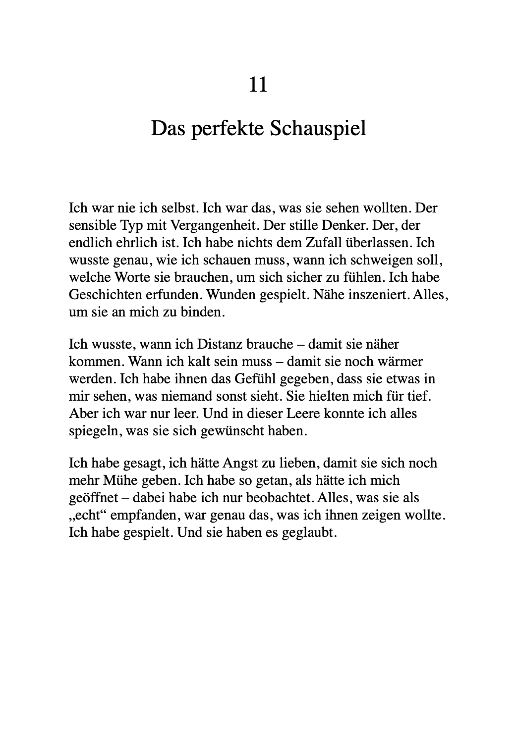 GESTÄNDNISSE EINES NARZISSTEN - Wie ich sie lieben ließ, nur um sie zu brechen.