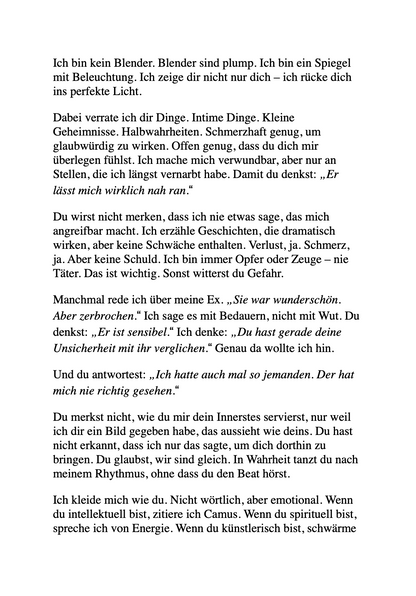 GESTÄNDNISSE EINES NARZISSTEN - Wie ich sie lieben ließ, nur um sie zu brechen.