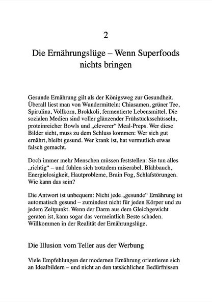 DIE DARMLÜGE - Warum du trotz gesunder Ernährung krank bleibst.