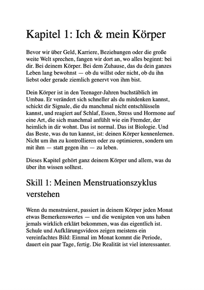 ALLES, WAS EIN TEENAGE-MÄDCHEN ÜBER DAS ERWACHSENWERDEN WISSEN MUSS - 100 Lifeskills
