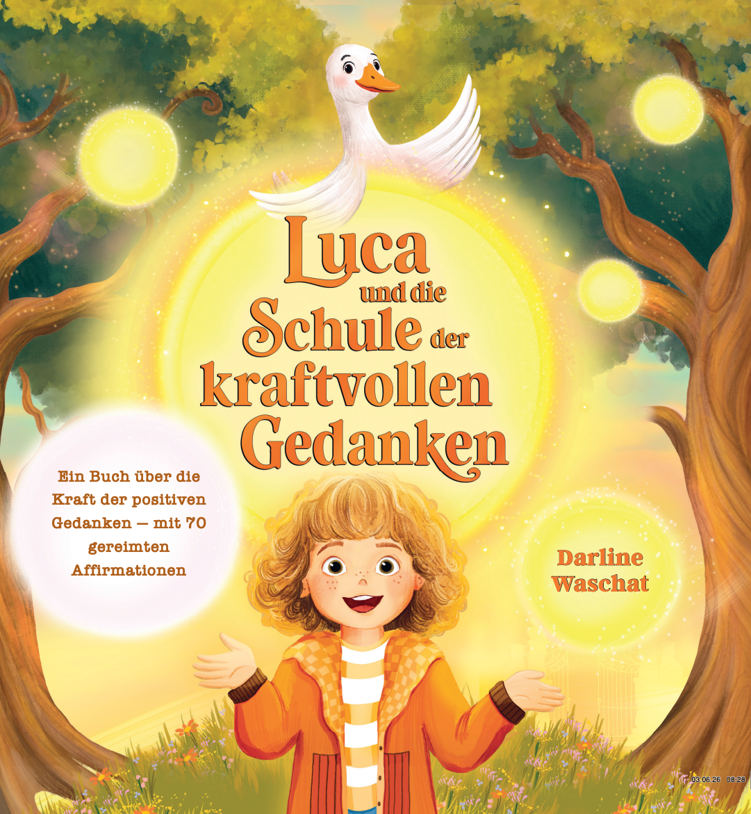LUCA UND DIE SCHULE DER KRAFTVOLLEN GEDANKEN - Ein Buch über die Kraft der positiven Gedanken — mit 70 gereimten Affirmationen