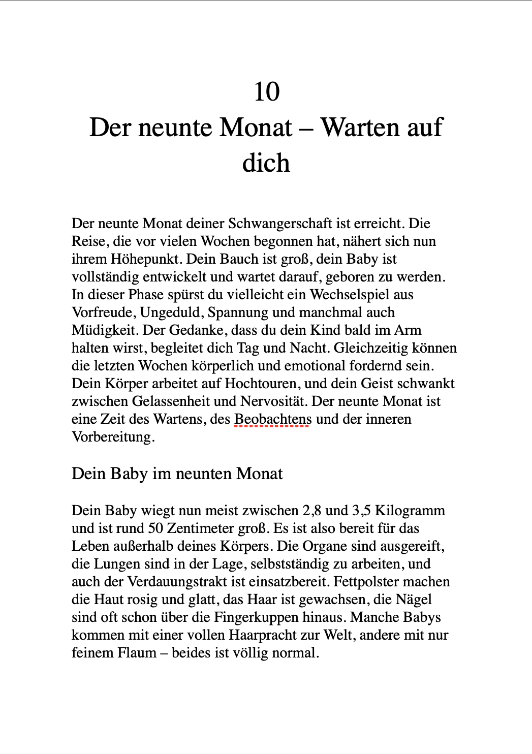WAS DICH IN DEN NÄCHSTEN 9 MONATEN ERWARTET - Mitfühlend & praxisnah – alle Tipps, Fakten und Checklisten für deine Schwangerschaft
