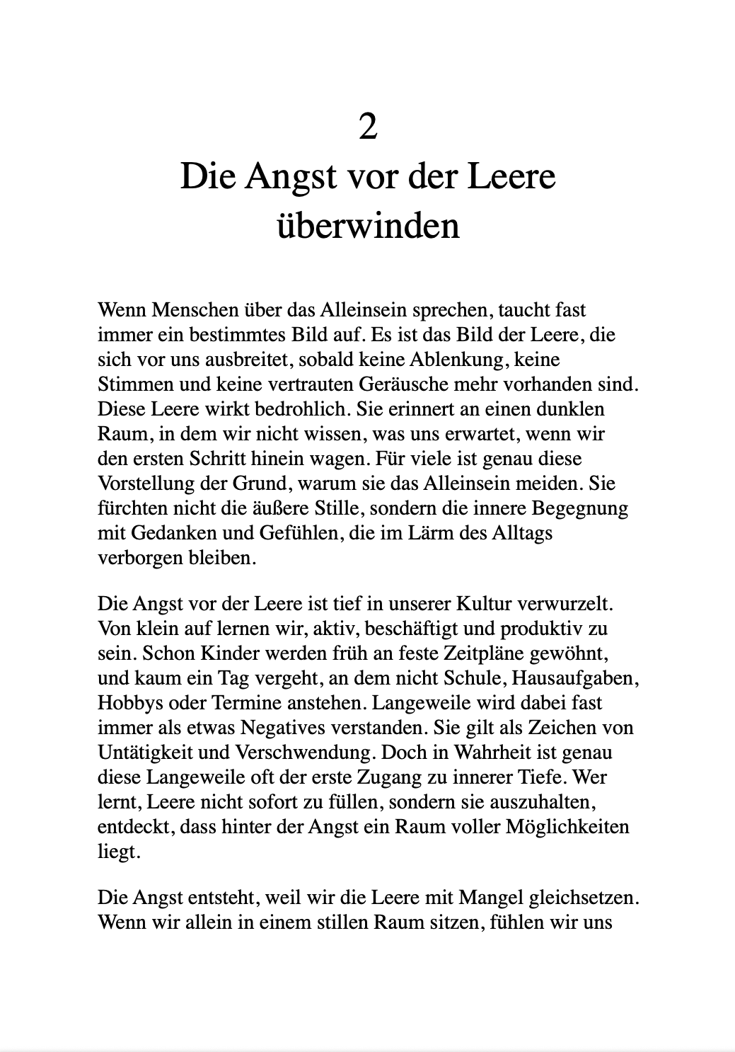 DIE KUNST, ALLEINE ZU SEIN - Einsamkeit war mein Gefängnis..Die Stille ist mein Zuhause