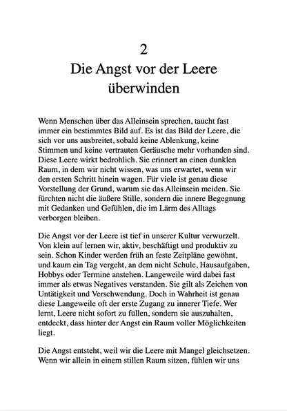 DIE KUNST, ALLEINE ZU SEIN - Einsamkeit war mein Gefängnis..Die Stille ist mein Zuhause