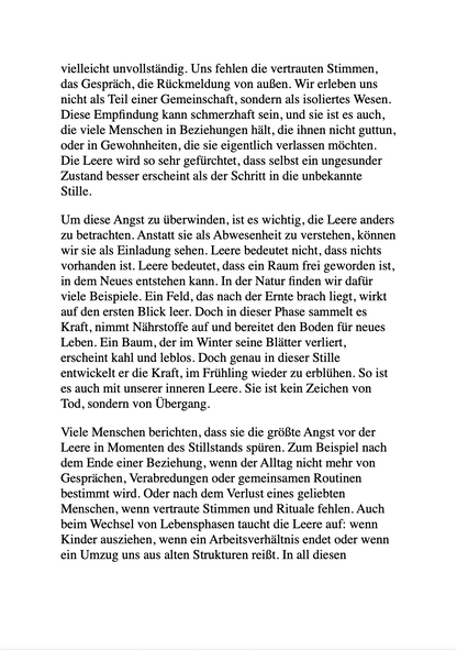 DIE KUNST, ALLEINE ZU SEIN - Einsamkeit war mein Gefängnis..Die Stille ist mein Zuhause